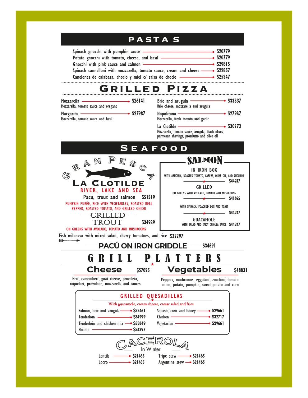 Menu — Page 4