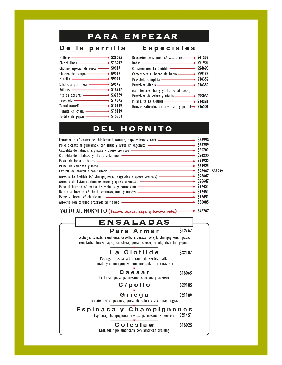 Menú — Página 2