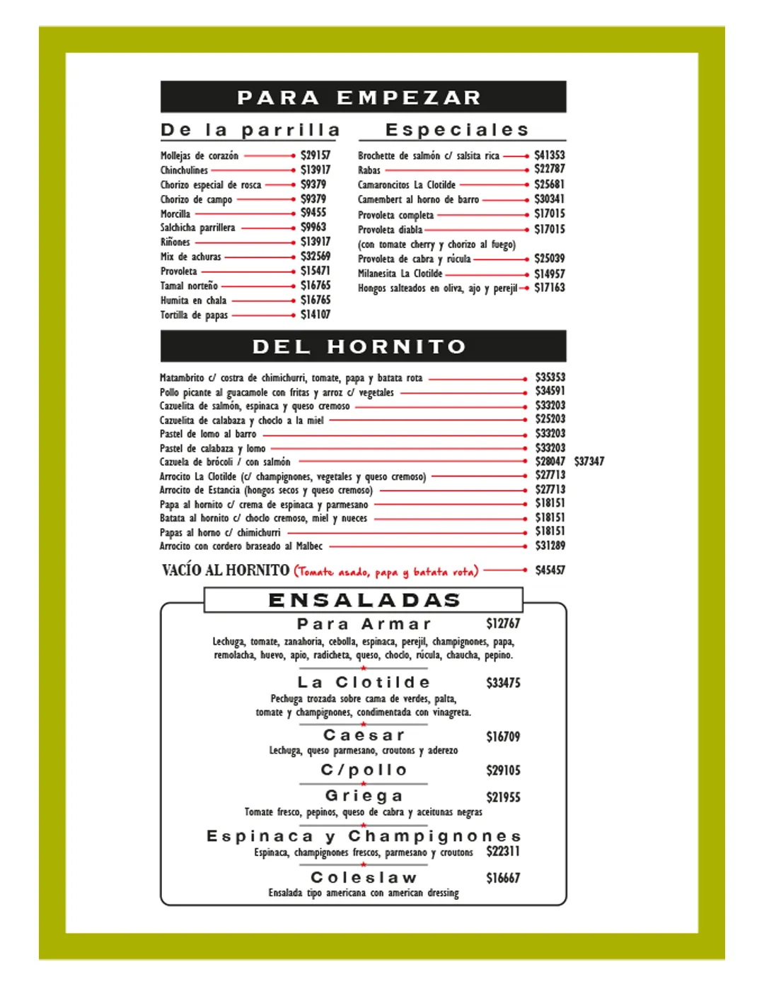 Menú — Página 2